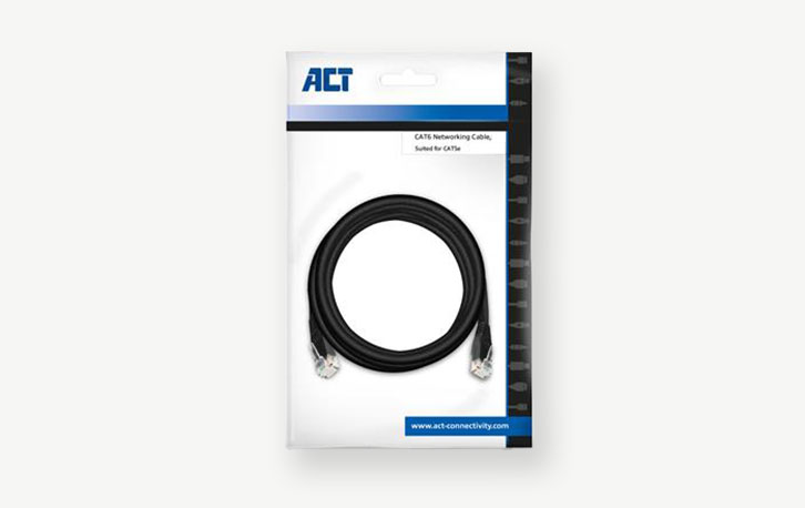 ACT UTP CAT6 netwerk kabel 2M - AC4002