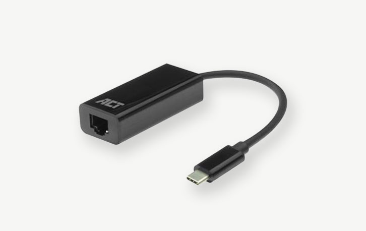 ACT USB-C naar Ethernet adapter - AC7335