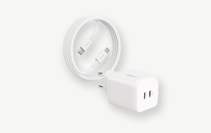 2-Power USB-C duo adapter